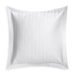 Matouk White Netto Egyptian Cotton Quilted Euro Sham 27" x 27"